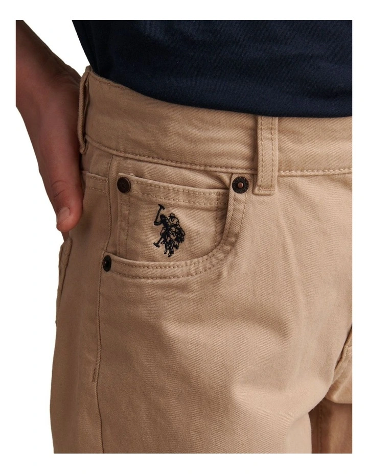Boys Core 5 Pocket Trouser in Cornstalk image 5