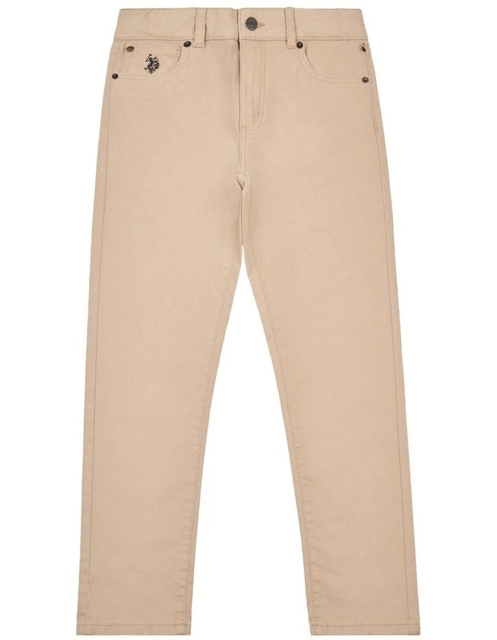 Boys Core 5 Pocket Trouser in Cornstalk image 6