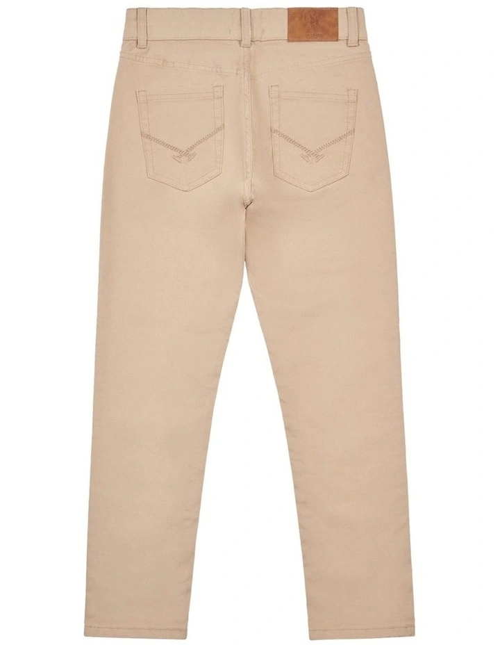 Boys Core 5 Pocket Trouser in Cornstalk image 7