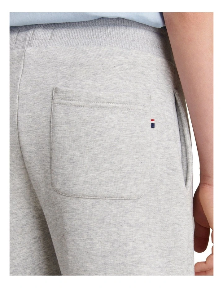 Boys Double Horsemen Loopback Jogger in Mid Grey Marl image 5