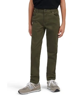 Boys Core 5 Pocket Trouser in Forest Night