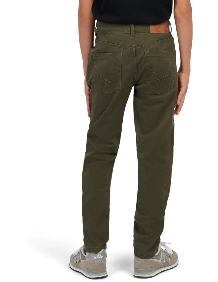 Boys Core 5 Pocket Trouser in Forest Night image 4