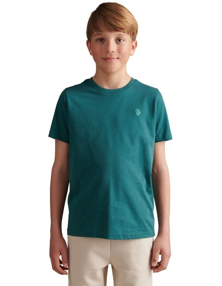 Boys Texture Double Horsemen T-Shirt Mediterranea image 1