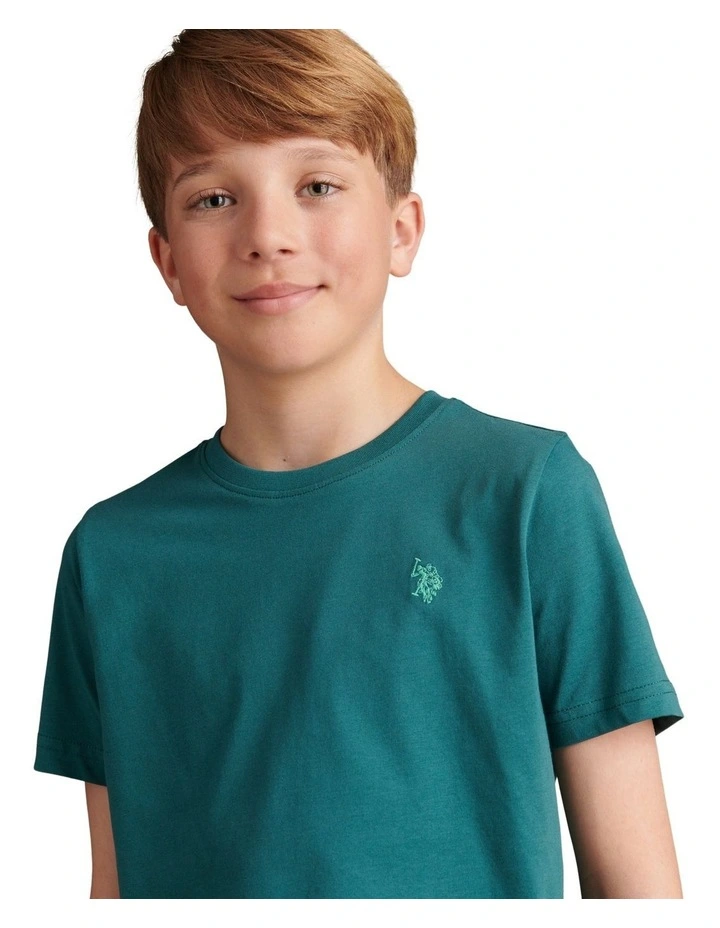 Boys Texture Double Horsemen T-Shirt Mediterranea image 2