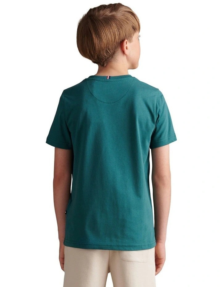 Boys Texture Double Horsemen T-Shirt Mediterranea image 4