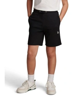 DHM LB Sweat Short Black Bright White DHM