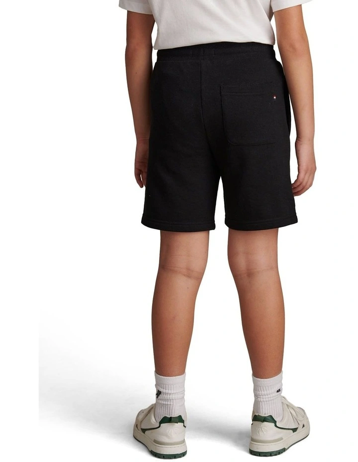 DHM LB Sweat Short Black Bright White DHM image 4