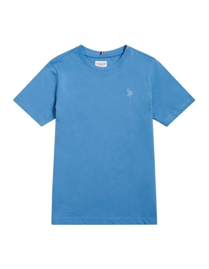 Boys Texture Double Horsemen T-Shirt Riviera image 5