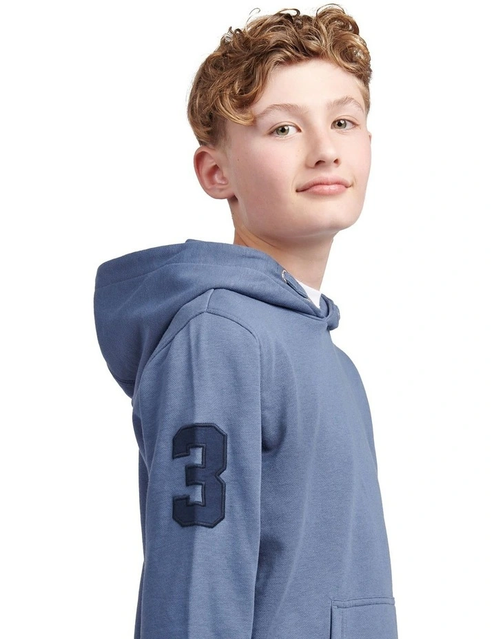 Boys Player 3 Hoodie in Vintage Indigo image 5