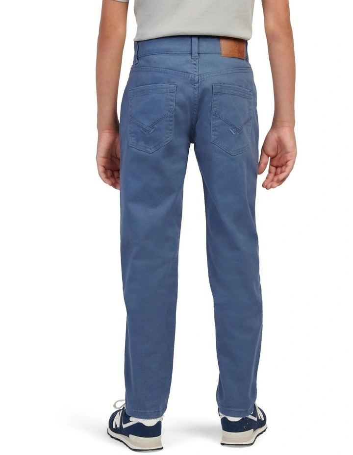 Boys Core 5 Pocket Trouser in Vintage Indigo image 4