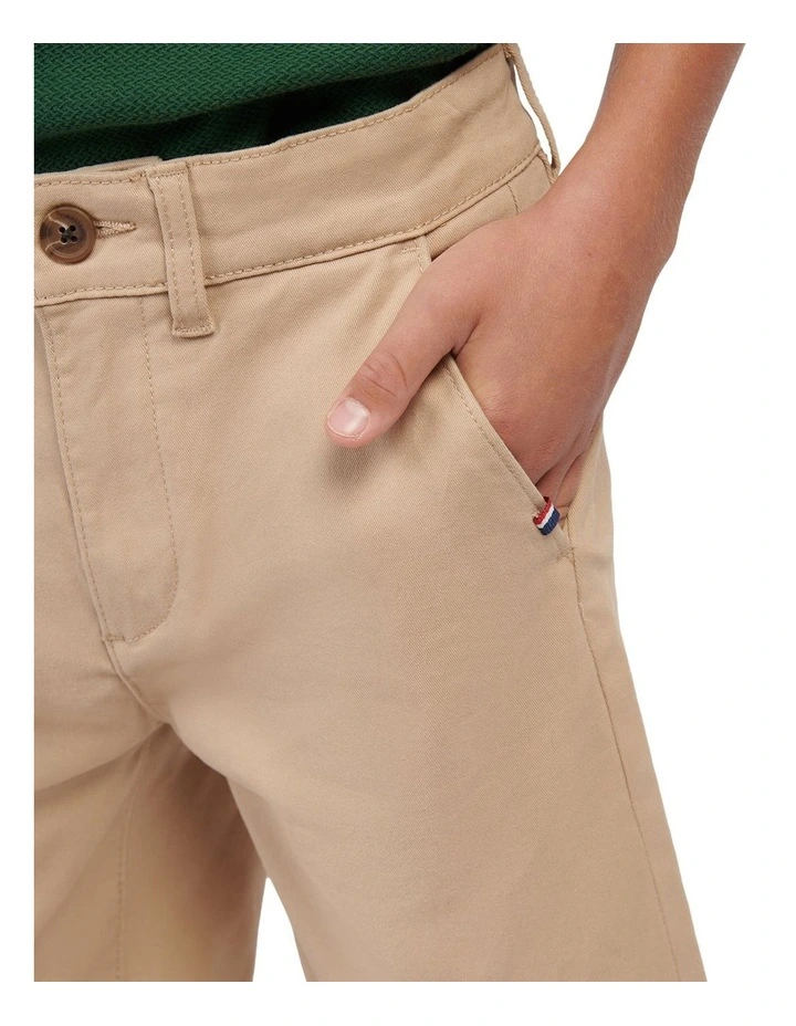 Boys Classic Chino Short Cornstalk image 5