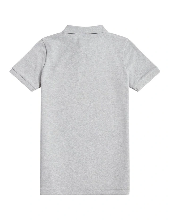 Boys Double Horsemen Polo Shirt Mid Grey Marl image 6