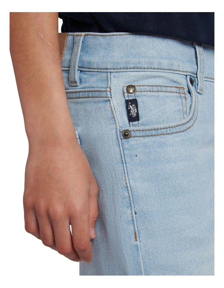 Boys Classic Fit Jean in Mid Wash image 2