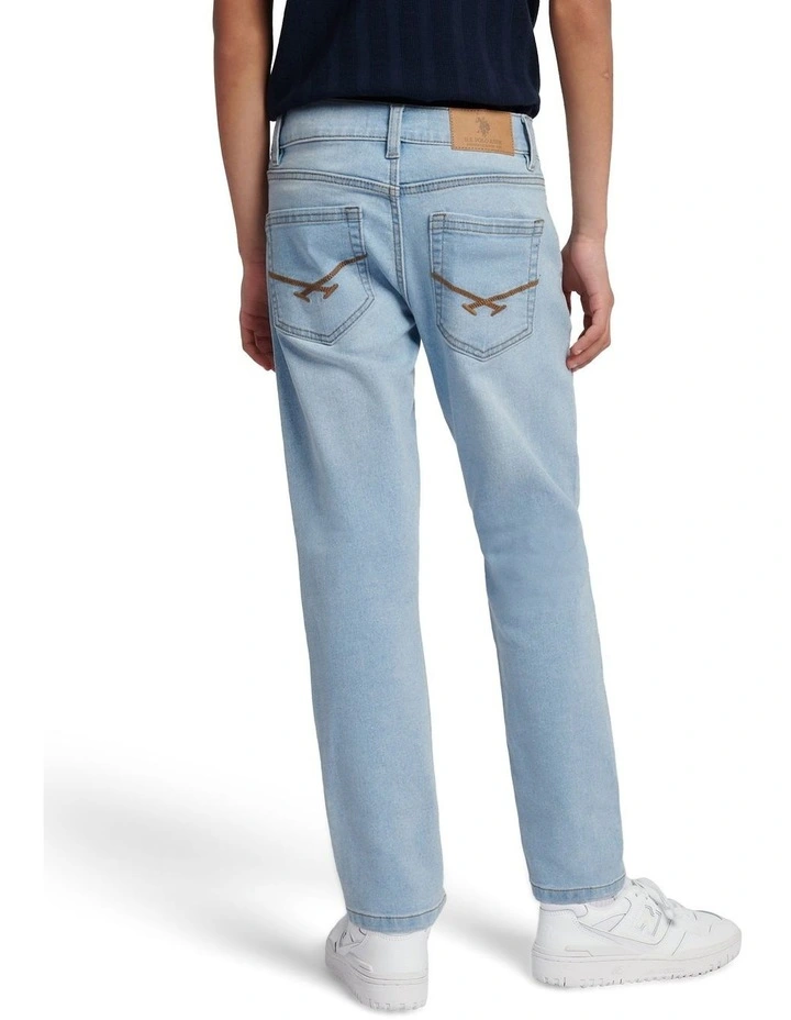 Boys Classic Fit Jean in Mid Wash image 4