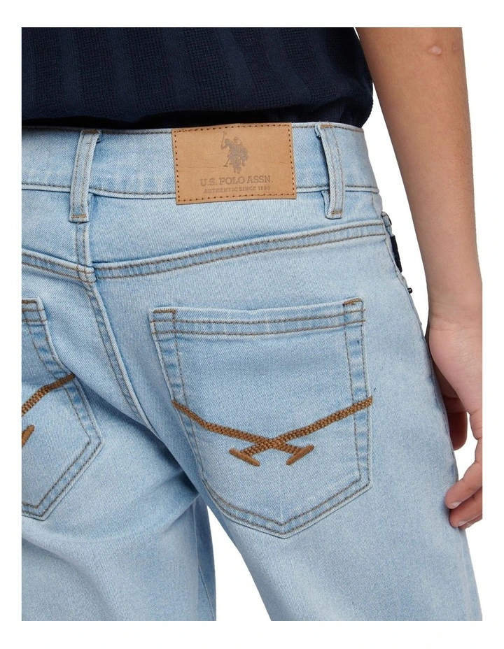 Boys Classic Fit Jean in Mid Wash image 6