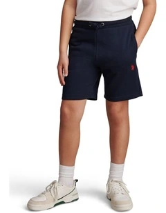 DHM LB Sweat Short Dark Sapphire Navy / Haute Red DHM