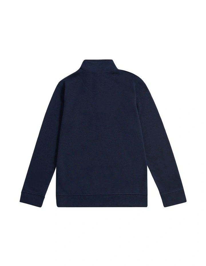 Boys Double Horsemen _ Zip Dark Sapphire Navy / Haute Red DHM image 6