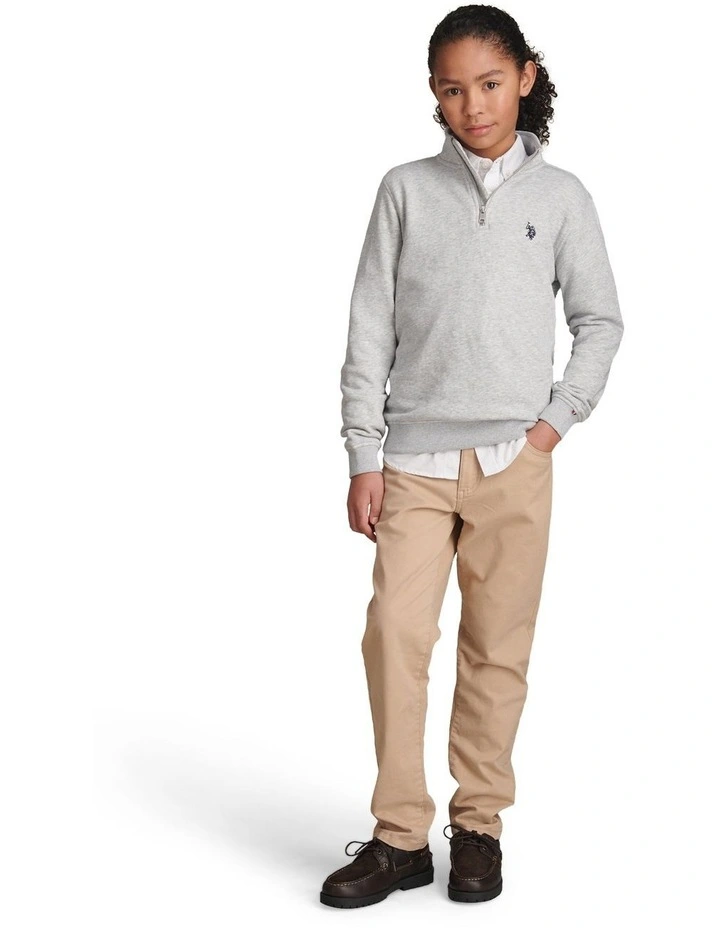 Boys Double Horsemen _ Zip Mid Grey Marl image 3
