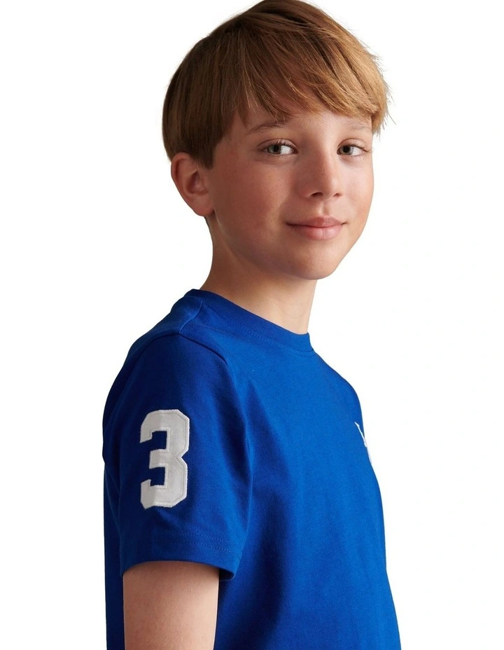 Boys Player 3 T-Shirt Sodalite Blue image 2