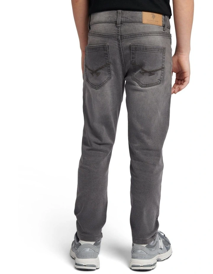Boys Classic Fit Jean in Grey Wash image 3