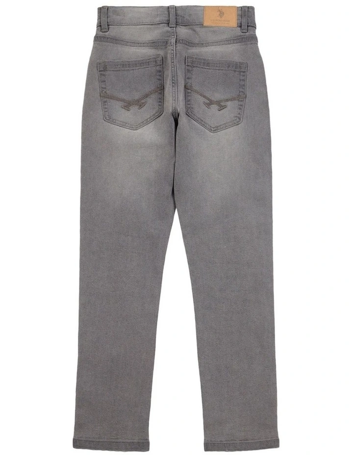 Boys Classic Fit Jean in Grey Wash image 7