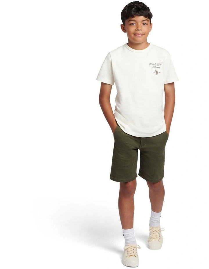 Boys Classic Chino Short Forest Night image 3