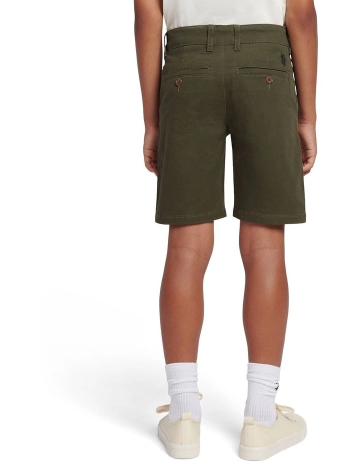 Boys Classic Chino Short Forest Night image 4