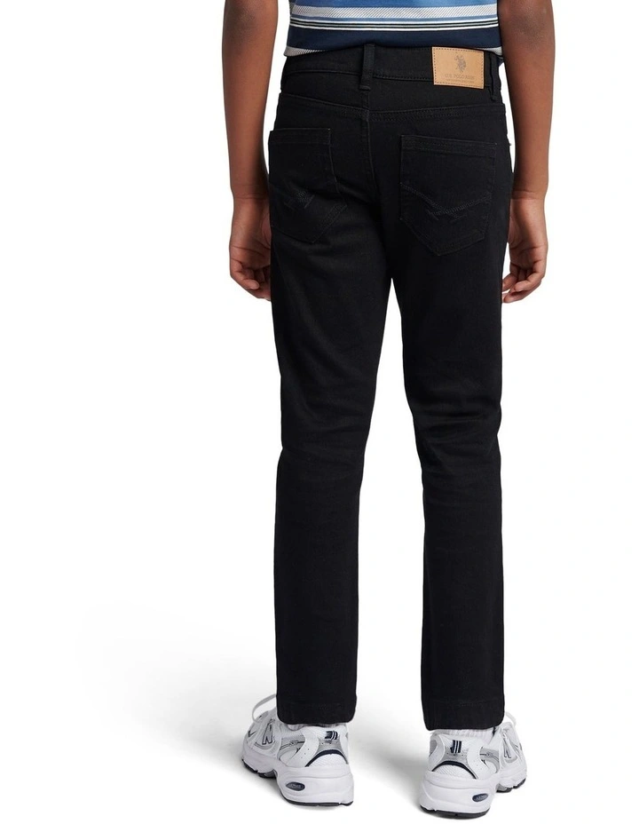 Boys Classic Fit Jean in Black Wash image 3
