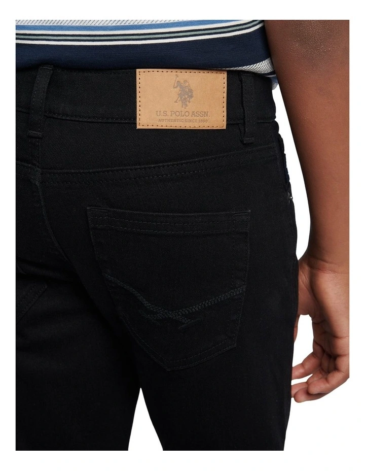 Boys Classic Fit Jean in Black Wash image 4