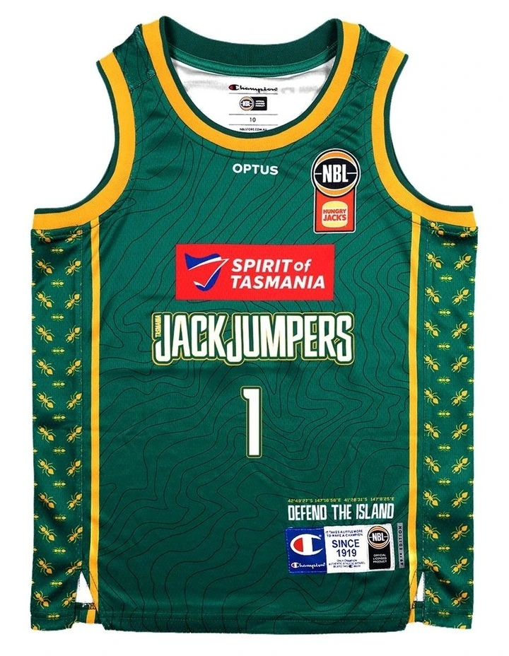 Tasmania JackJumpers 26/27 Youth Primary Jersey - Taran Armstrong image 1