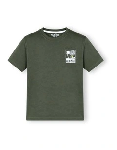 G & J Short Sleeve T-shirt | Olive | Graphics