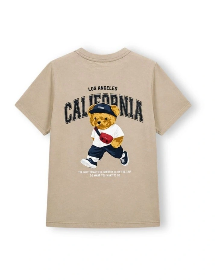 G & J Short Sleeve T-Shirt | Brown | California image 2