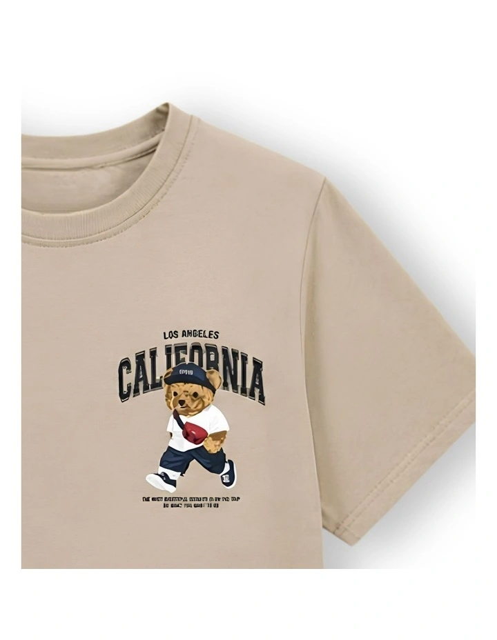 G & J Short Sleeve T-Shirt | Brown | California image 3