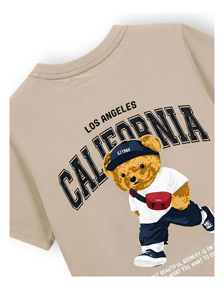 G & J Short Sleeve T-Shirt | Brown | California image 4