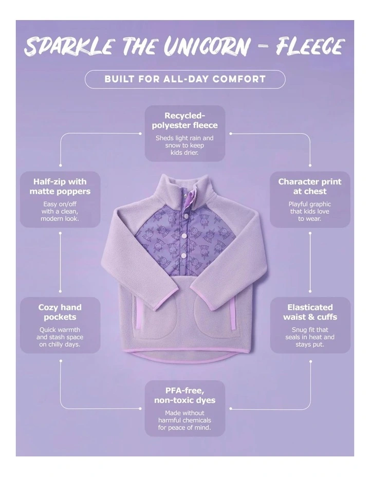 Sparkle The Unicorn - Fleece image 6