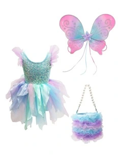 Fairy Magic Blue Party Dress Bundle