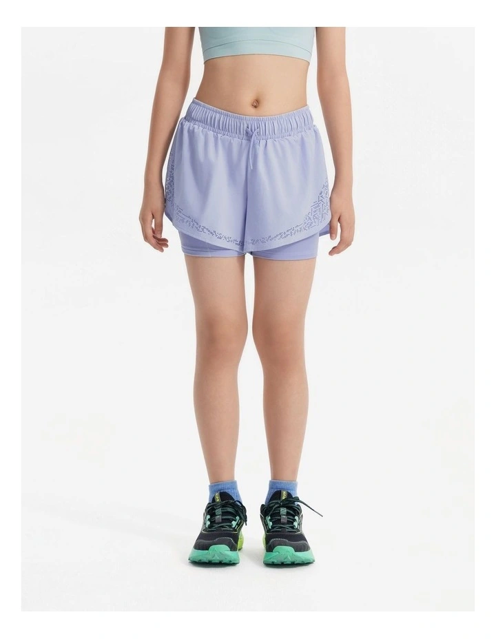 Kiprun Girls Running Tight Shorts 900 Purple image 2