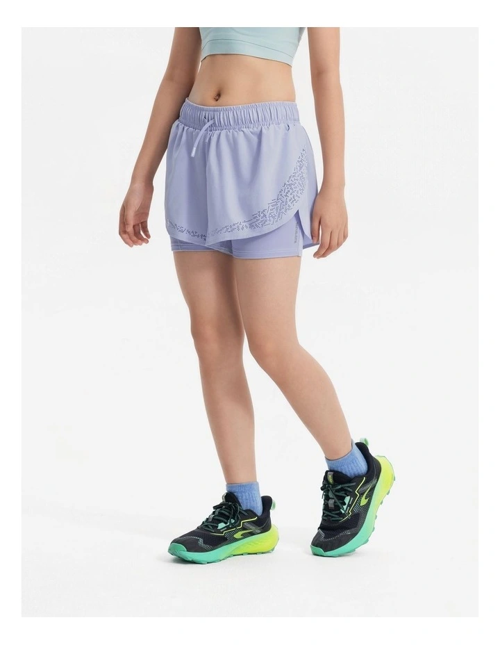 Kiprun Girls Running Tight Shorts 900 Purple image 3