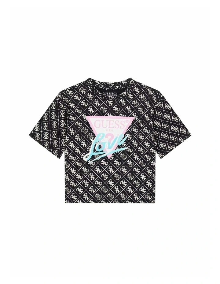 Midi T-Shirt in Black Logo image 4