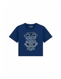 Midi Graphic T-Shirt in Blue