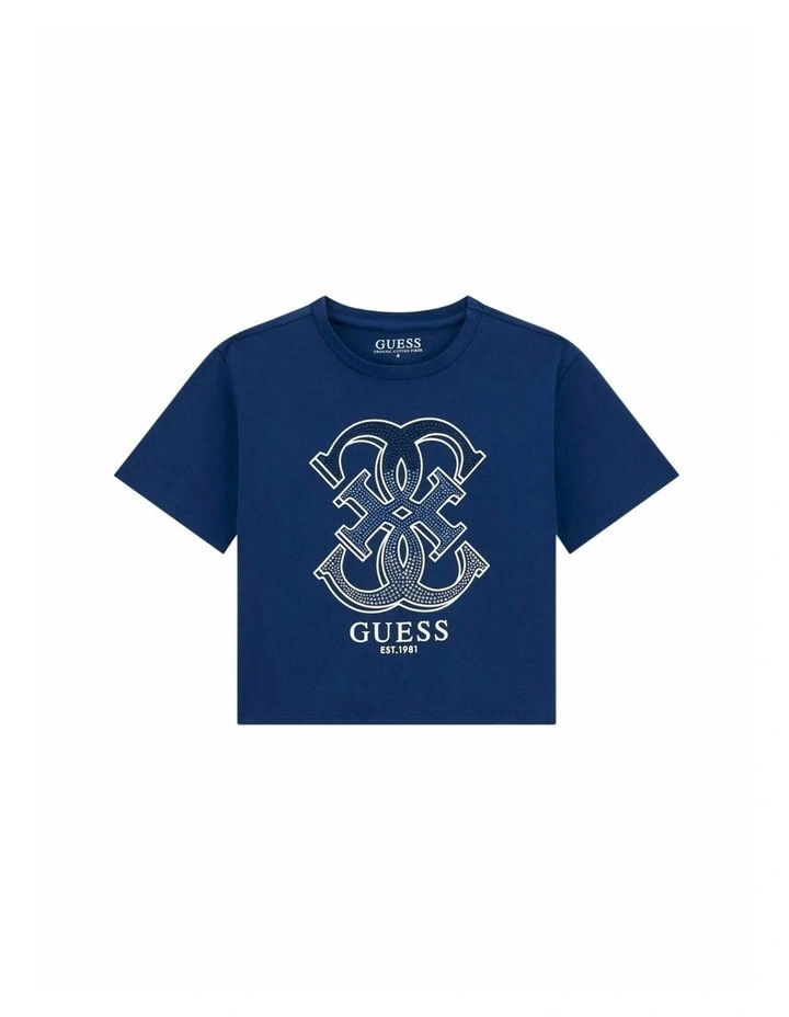 Midi Graphic T-Shirt in Blue image 1