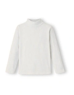 G & J Long Sleeve Turtle Neck Skivvy | White