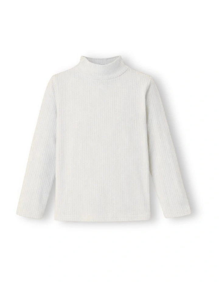 G & J Long Sleeve Turtle Neck Skivvy | White image 1