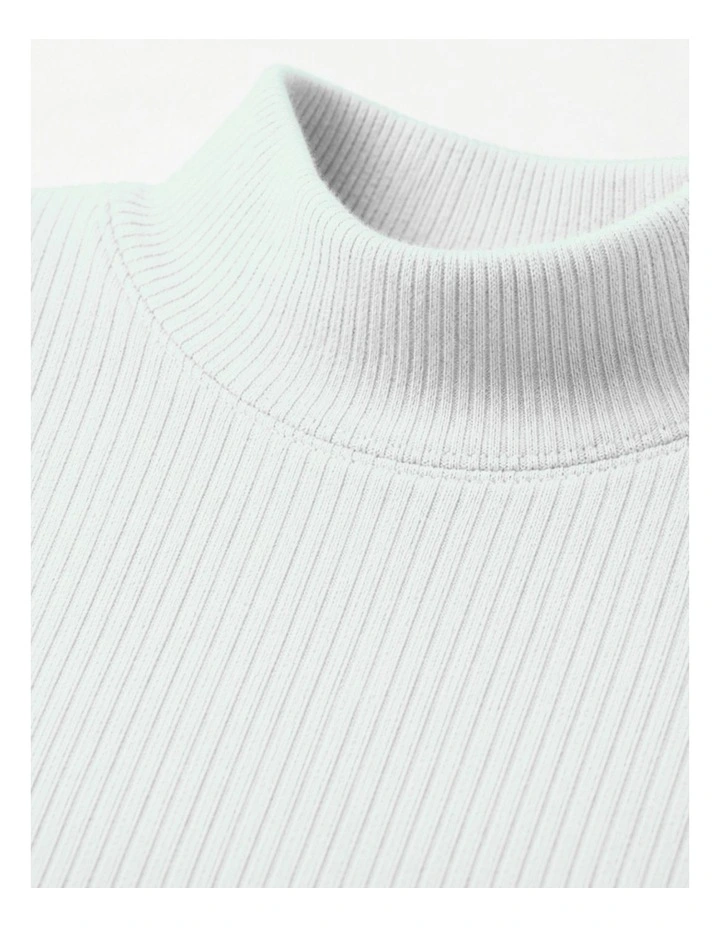 G & J Long Sleeve Turtle Neck Skivvy | White image 3