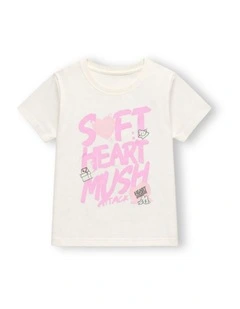 G & J Short Sleeve T-shirt | White | Soft Heart Mush