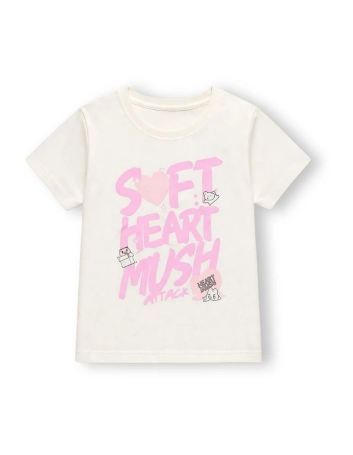 G & J Short Sleeve T-shirt | White | Soft Heart Mush image 1