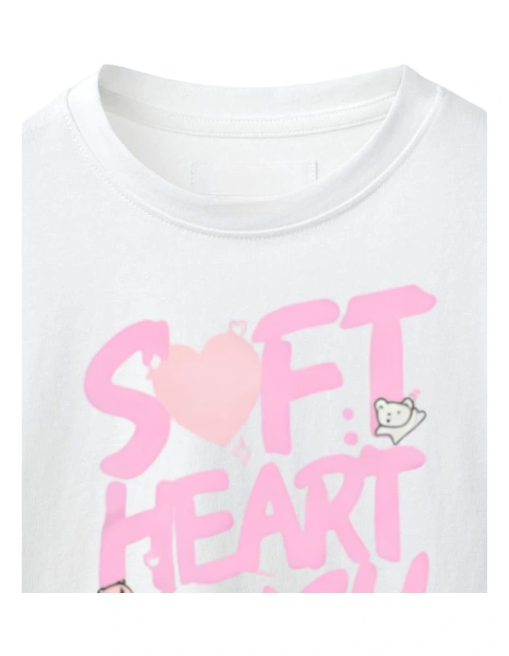 G & J Short Sleeve T-shirt | White | Soft Heart Mush image 4