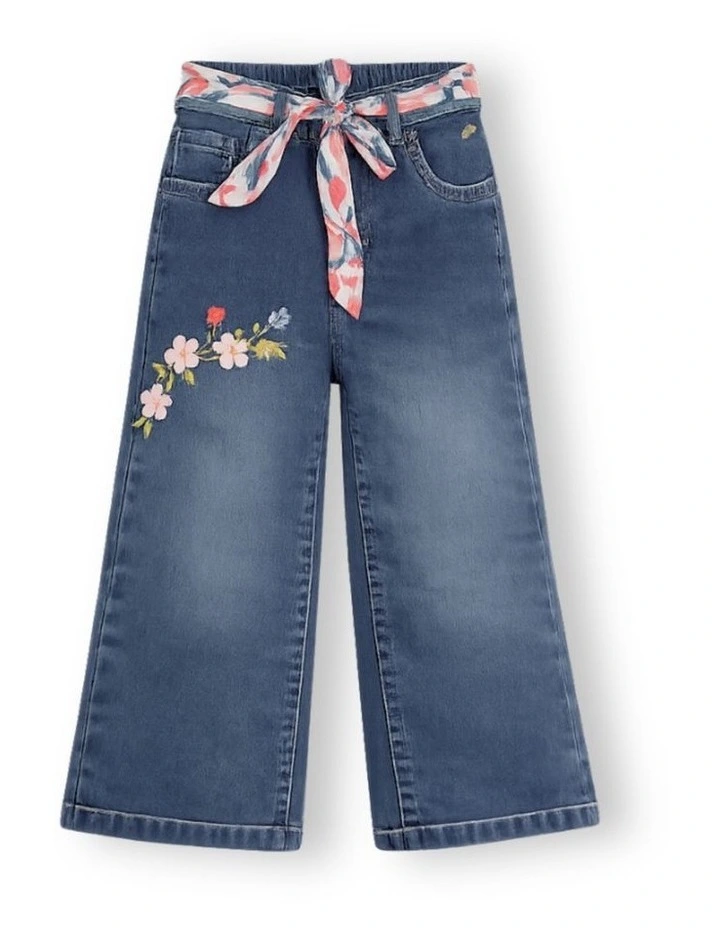 G & J Floral Embroidered Wide Leg Jeans image 1