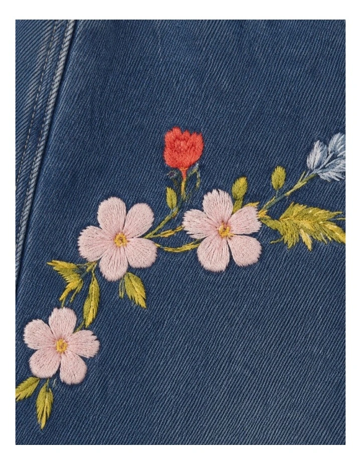 G & J Floral Embroidered Wide Leg Jeans image 3