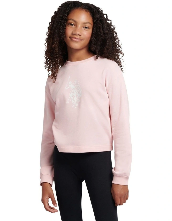 Girls Graphic Boxy Sweat & Legging Set Crystal Rose image 3